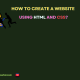 create website by HTML & CSS