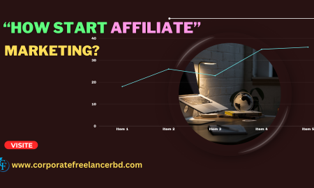 A person happily using a laptop, representing a beginner learning Affiliate Marketing.