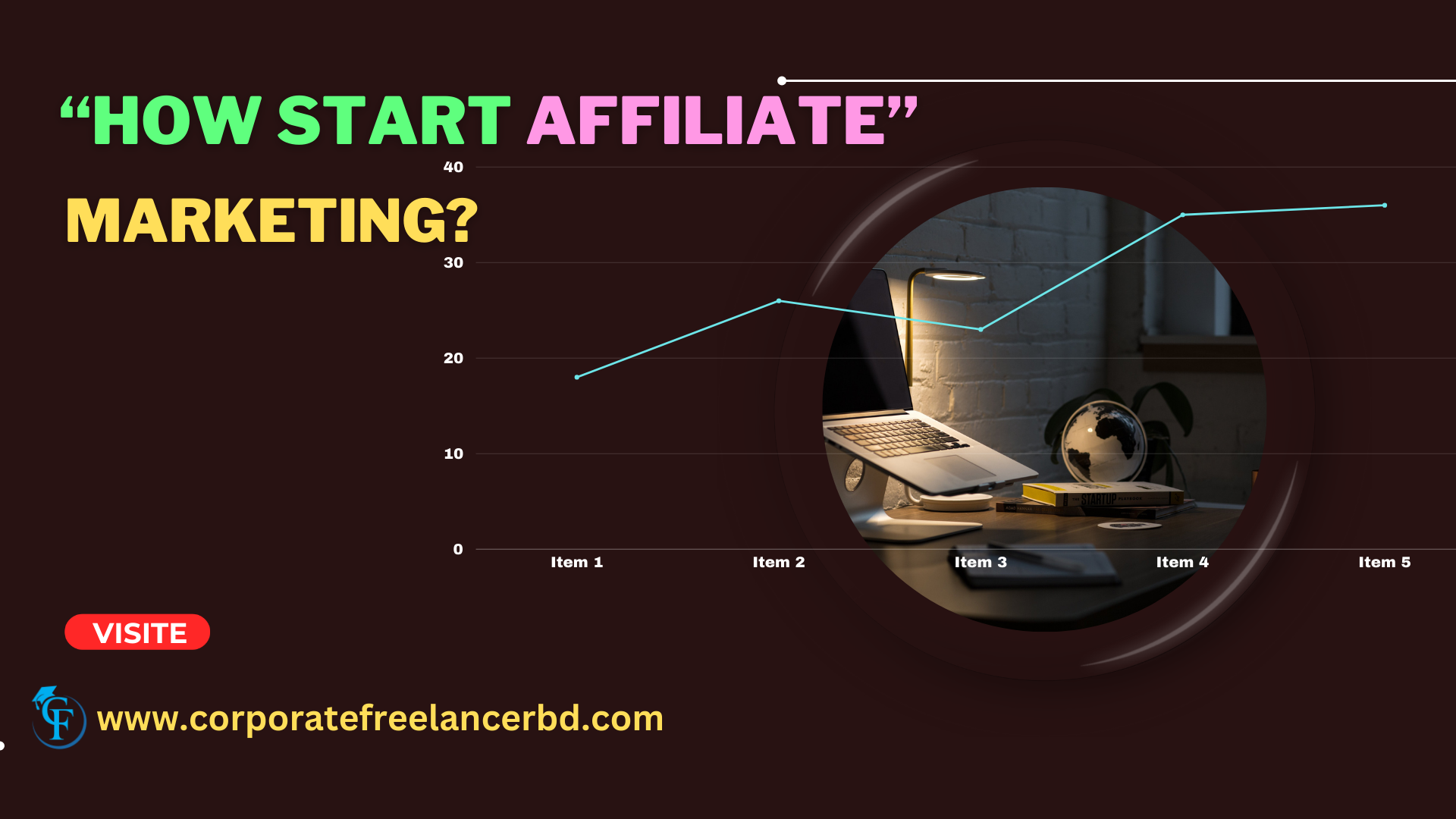 A person happily using a laptop, representing a beginner learning Affiliate Marketing.